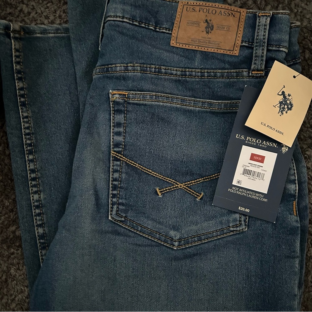 U.S. Polo Assn. Men’s Denim Jeans Slim Straight 32x32